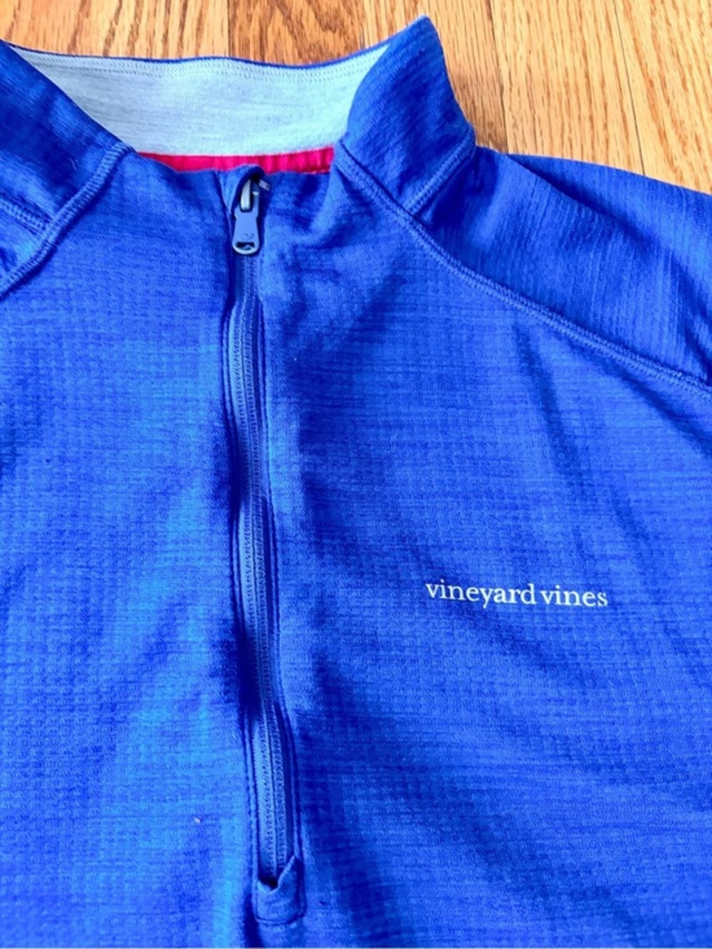 Vineyard Vines Blue Quarter Zip Performance Pullover